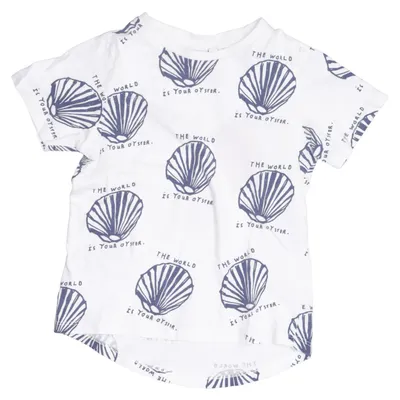 T-shirt (Vit, Blå) från Beau Loves Bomull