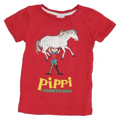 T-shirt (Red, Multicolored) from Pippi Långstrump Organic cotton