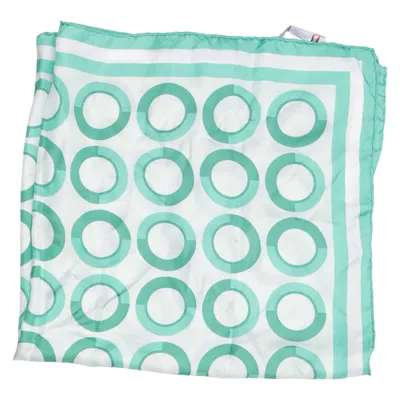 Halsdoek (Groen, Wit) van Rodier Zijde