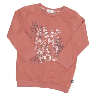 Sweatshirt (Marron) de Feetje Élasthane, Coton biologique
