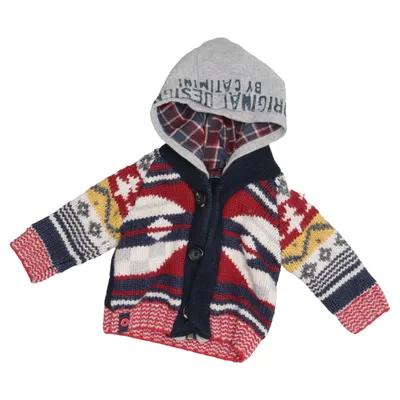Cardigan (Blå, Rød, Flerfarvet) fra Catimini Akryl, Angora, Bomuld, Uld