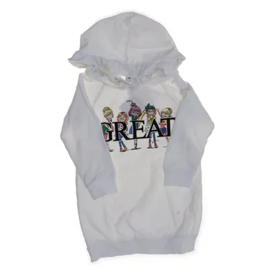Robe à capuche (Blanc, Multicolore) de Monnalisa