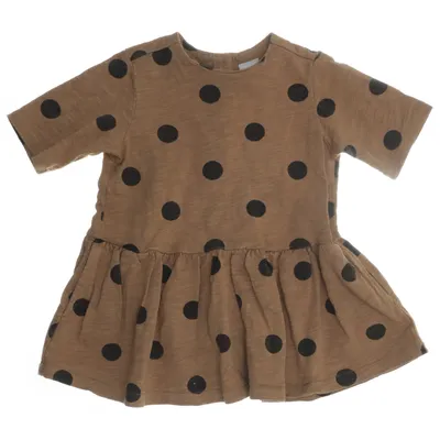 Kjole (Brun, Sort) fra H&M Bomuld