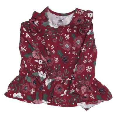 Dress (Red, Multicolored) from Polarn O. Pyret Elastane, Organic cotton