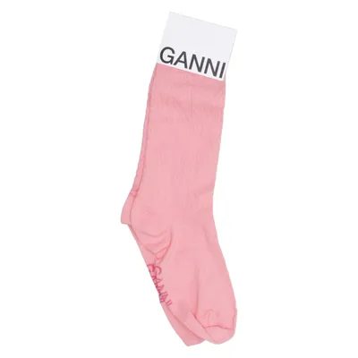 Strømper (Pink) fra Ganni Polyamid