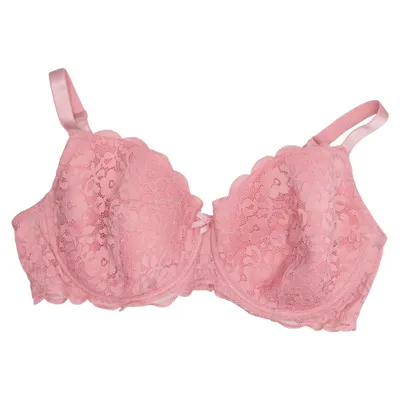 Bra (Pink) from XLNT by KappAhl Elastane, Polyamide