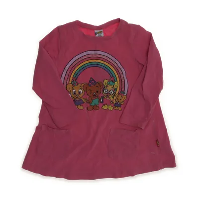 Robe (Rose, Multicolore) de Bamse by Lindex Coton, Élasthane