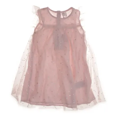Kjole (Pink, Sølv) fra H&M Polyester, Bomuld