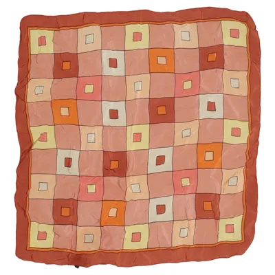 Mouchoir (Marron, Jaune, Multicolore) de Bijou Brigitte Soie
