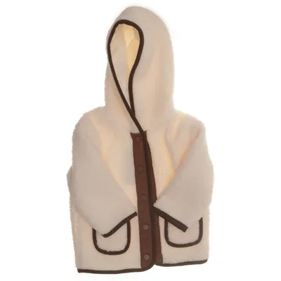 Fleece jas (Wit, Bruin) van Rikiki Polyester