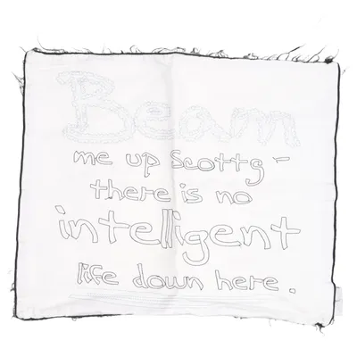 Housse de coussin (Blanc, Noir) de Mimou