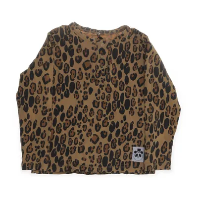 Henley shirt (Beige, Black) from Mini Rodini Organic cotton, Elastane