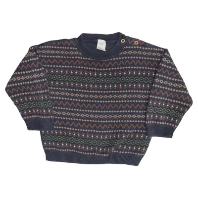 Sweater (Blå, Flerfarvet) fra H&M Baby Bomuld