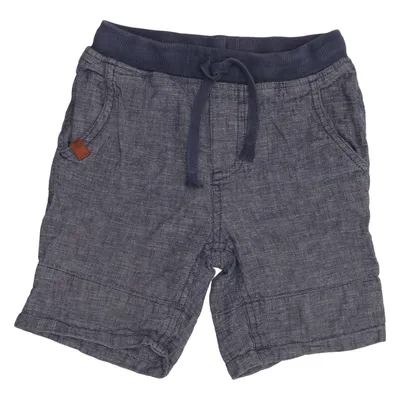 Short (Bleu) de POMPdeLUx Coton, Lin