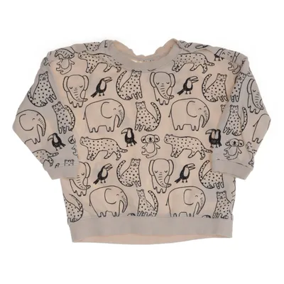 Sweatshirt (Beige, Black) from H&M Baby Cotton, Polyester