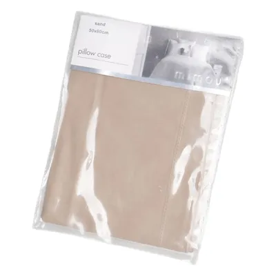 Pillowcase (Beige) from Mimou Cotton