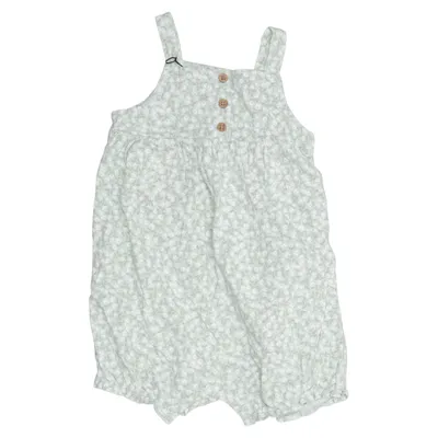Rompers (Green, White) from Carter's Cotton