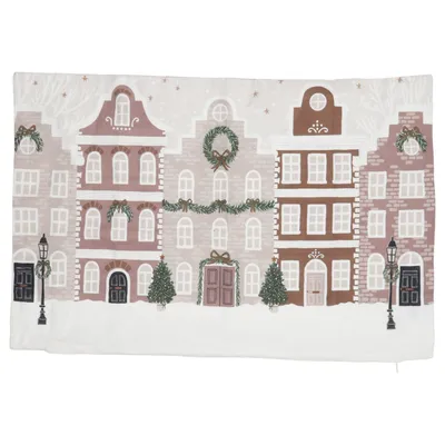 Taie d'oreiller (Blanc, Marron) de H&M Home