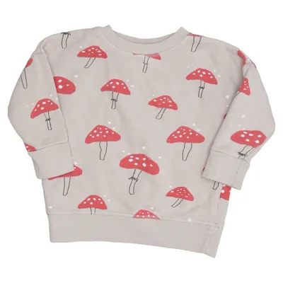 Sweatshirt (Beige, Rød) fra Nadadelazos Økologisk bomuld