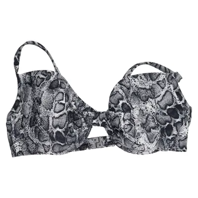 Bikini top (Zwart, Wit) van Trofé Elastaan, Polyamide