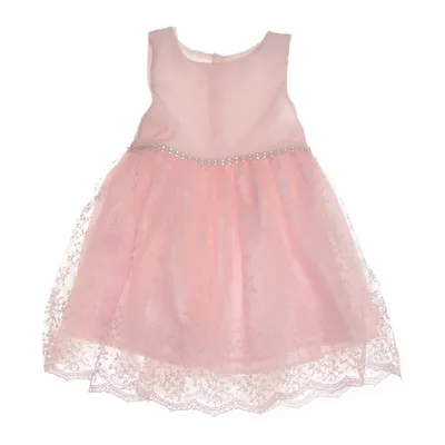 Cocktailjurk (Roze, Zilver) van Guvenir Katoen, Polyester