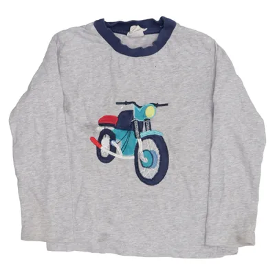 Long sleeve T-shirt (Gray, Blue) from Alana Organic cotton
