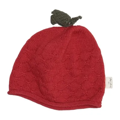 Hat (Red) from Konges Sløjd Merino wool