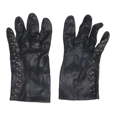 Gants en cuir (Noir)