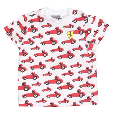 T-shirt (Wit, Rood, Zwart) van Puma x Ferrari Katoen