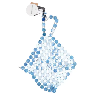 Crop top (Blue) from Boohoo Unknown metal