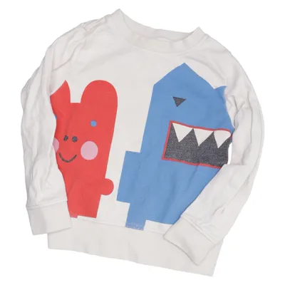 Sweatshirt (Wit, Rood, Blauw) van Arket Katoen
