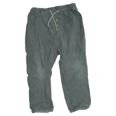 Fløjlsbukser (Grøn) fra H&M Baby Bomuld, Viscose