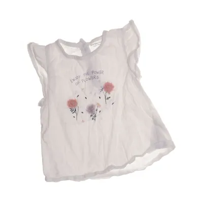Top (White, Multicolored) from Vertbaudet Cotton
