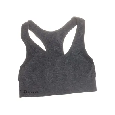 Sports bra (Gray) from Pauos Elastane, Polyamide, Polyester