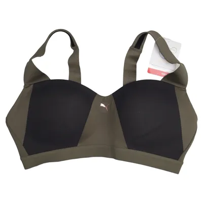 Sports-BH (Grøn, Sort) fra Puma Elastan, Polyester