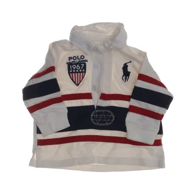 Rugbytröja (Vit, Blå, Röd) från Ralph Lauren Bomull