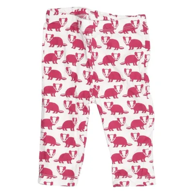 Leggings (White, Red) from Loud + Proud Organic cotton