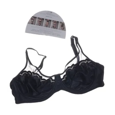 Soutien-gorge (Noir) de Naturana Coton, Polyamide, Polyester, Viscose