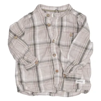 Flanellskjorta (Beige, Grå) från Newbie by KappAhl Bomull