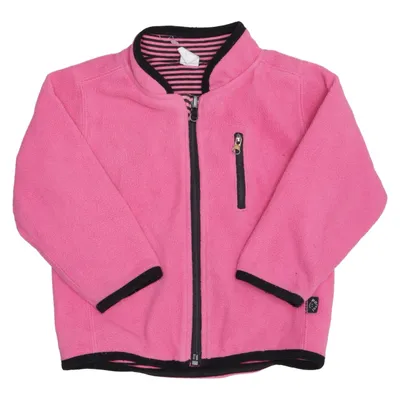 Fleecejakke (Pink, Sort) fra Parvel