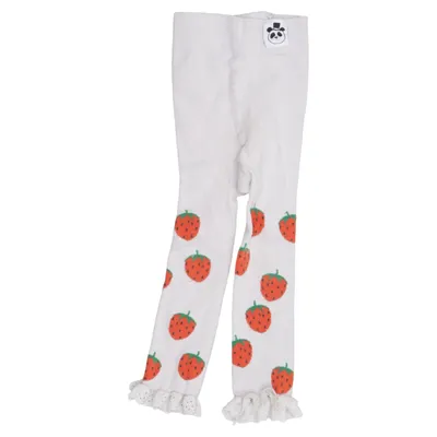 Collants polaires (Blanc, Rouge, Vert) de Mini Rodini Coton, Élasthane, Polyamide