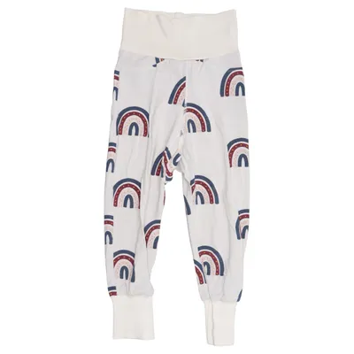 Pyjamahose (Beige, Mehrfarbig) von Geggamoja Bambus, Elasthan, Bio-Baumwolle
