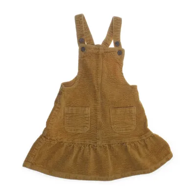 Hängselklänning (Gul) från Topomini Bomull, Elastan