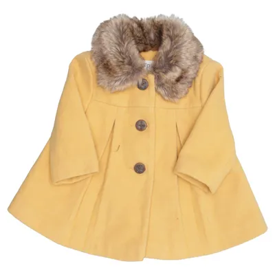 Frakke (Gul) fra Fred & Flo Akryl, Elastan, Polyester, Viscose
