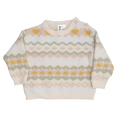 Strickpullover (Beige, Mehrfarbig) von Rikiki Polyamid