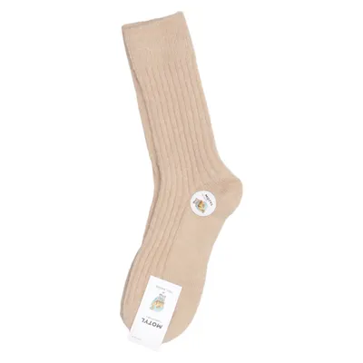 Chaussettes tricotées (Beige) de Motyl Angora