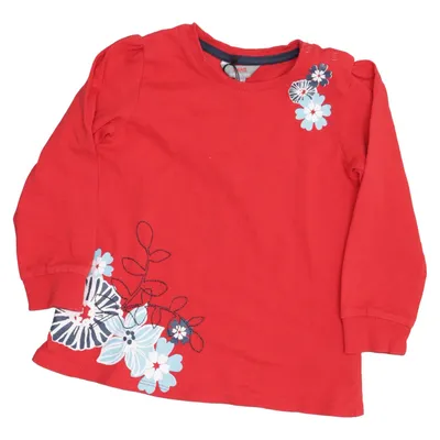 Långärmad t-shirt (Röd, Blå, Vit) från Kanz Bomull, Elastan