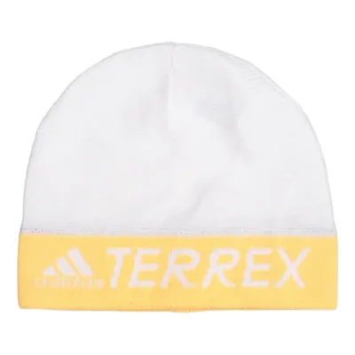 Mütze (Weiß, Orange) von Adidas Acryl, Elasthan, Recyceltes Polyester