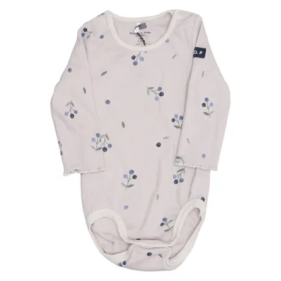 Romper (Roze, Blauw) van Polarn O. Pyret Elastaan, Organisch katoen