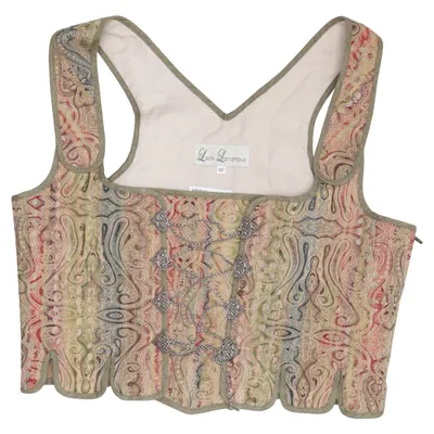 Bustier (Beige, Flerfarvet) fra Lisa's Landhaus Bomuld, Elastan, Polyester